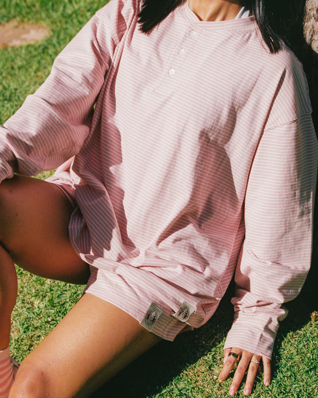 Long Sleeve Henley Stripe Set